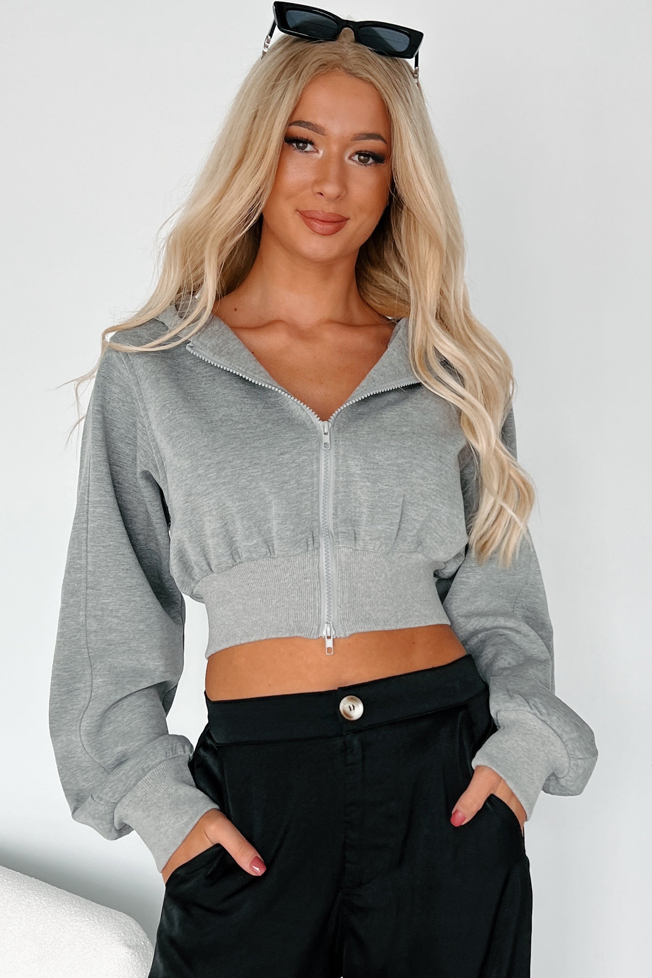 Rather Be Here Zip-Up Hoodie (Heather)